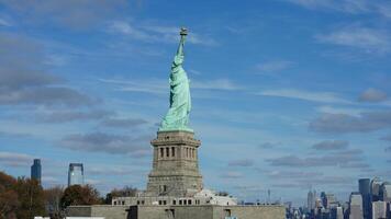 The statue of liberty view located in the New York city photo