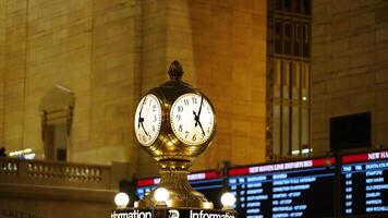 The central railway station interior view located in the New York city photo