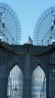 The brooklyn bridge view built one hundred years ago in the New York photo