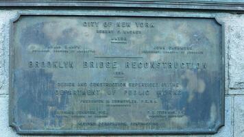 The brooklyn bridge view built one hundred years ago in the New York photo