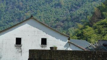 The old architectures view with the traditional Chinese style in the countryside of the China photo