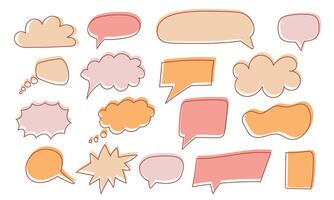 Quotes frames textbox. Hand drawn Quote remark, mention quotations frame and callout text template vector