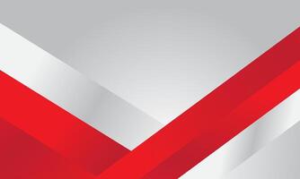 Red white modern abstract background, Indonesia Independence day vector