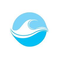Wave beach icon illustration design vector
