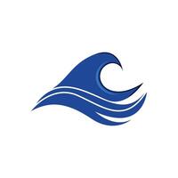 Wave beach icon illustration design vector