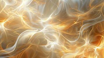A soft, ethereal background with swirling golden and white patterns. photo
