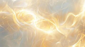 A soft, ethereal background with swirling golden and white patterns. photo