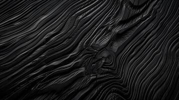 Texture of black wood grain. photo
