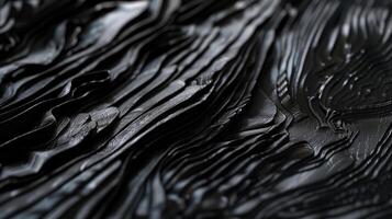 Texture of black wood grain. photo
