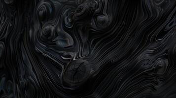 Texture of black wood grain. photo