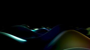 3d surface abstract background. rainbow colors, liquid glass wave texture, 3d illustration render video