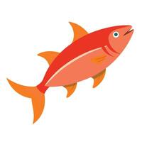 fish illustration isolated on white background vector