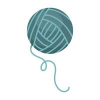 Ball of thread or yarn icon in modern flat style on a white background. Hobby illustration vector