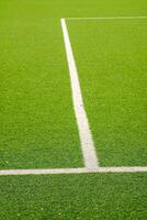 area lines on artificial turf photo