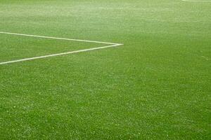 penalty area lines on artificial turf photo