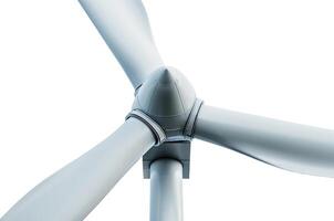Wind Turbine, Isolated on White photo