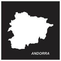 Andorra map icon design vector