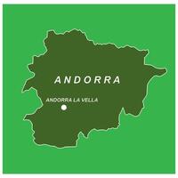 Andorra map icon design vector