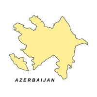 Azerbaijan map icon design vector