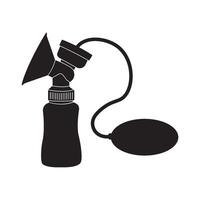 Breast milk sucker icon design vector