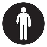disabled person icon vector