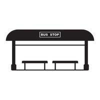 bus stop icon design vector