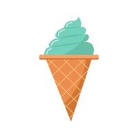 Ice cream cone. illustration isolated on white background vector