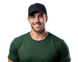 Smiling Man, Isolated on White photo