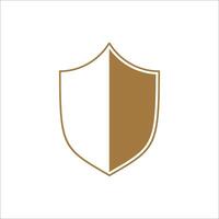 Flat shield badge icon element vector