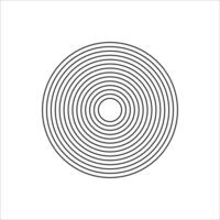 Abstract minimalist geometric lined shape element vector