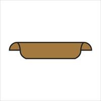 Flat shield badge icon element vector