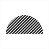 Abstract minimalist geometric lined shape element vector