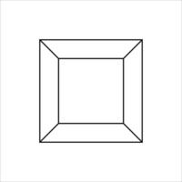 Abstract minimalist geometric lined shape element vector