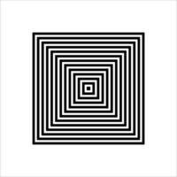Abstract minimalist geometric lined shape element vector