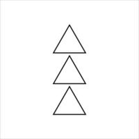 Abstract minimalist geometric lined shape element vector