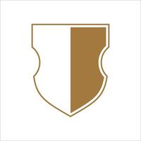 Flat shield badge icon element vector