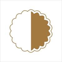 Flat shield badge icon element vector