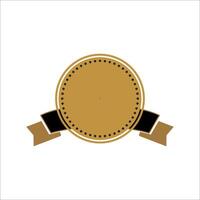 Flat shield badge icon element vector