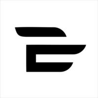 Letter E initial logo illustration vector