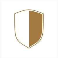 Flat shield badge icon element vector