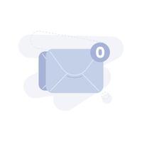 Email List Empty Illustration vector