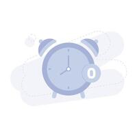 Alarm Schedule Empty UI Illustration vector