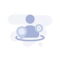 User Nearby Empty UI Illustration vector