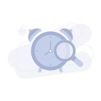 Alarm Schedule Not Found UI Illustration vector