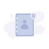 Contact List Empty Illustration vector