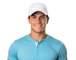 Smiling Man, Isolated on White photo