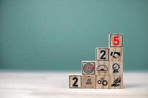 Key performance indicators KPI, and process setting goals for business success. Means to efficiency, and performance results from evaluation. with copy space photo