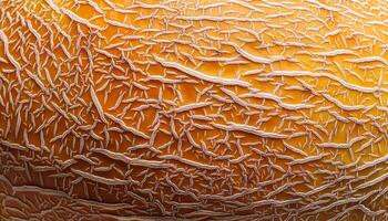 A close-up photo of a ripe melon. Pattern texture background