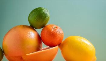 Grapefruit, lime, orange, lemon. photo