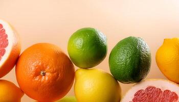 Grapefruit, lime, orange, lemon. photo